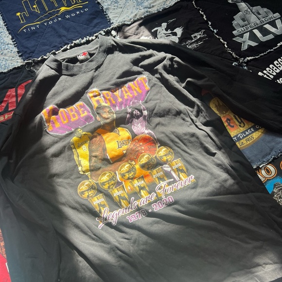 Kobe Bryant printed legends are forever black long sleeve shirt 2XL men’s sports - Picture 6 of 15